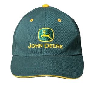 John Deere Embroidered Wool Blend Baseball Cap Hat Dark Green Adult Unisex OS